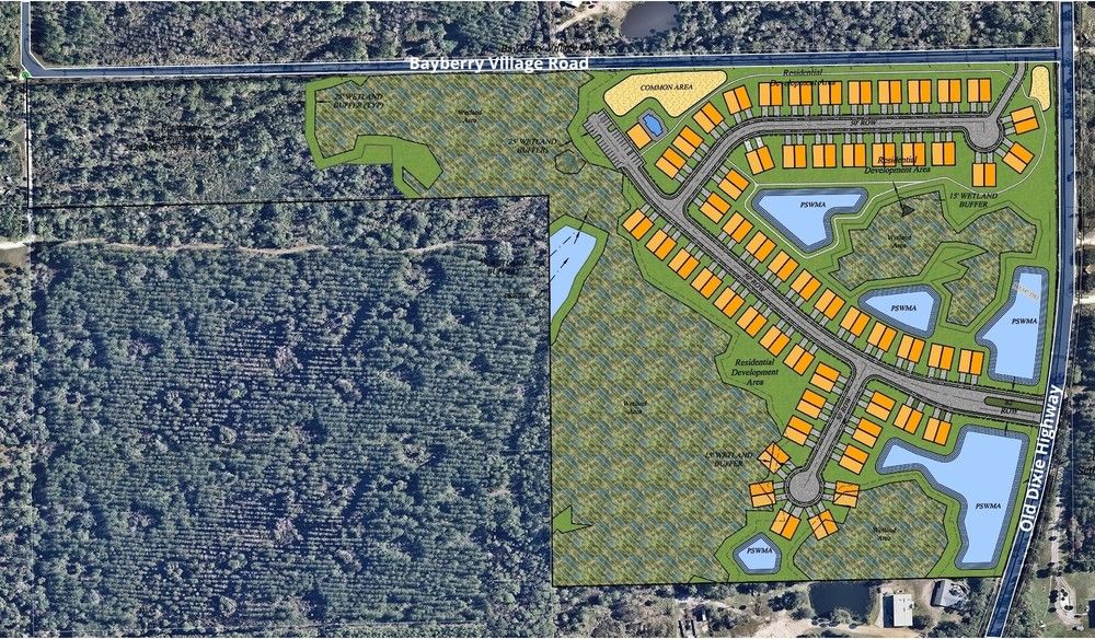 Entitled Land for 110 Residential Units: S. Old Dixie Highway, Bunnell, FL 32110